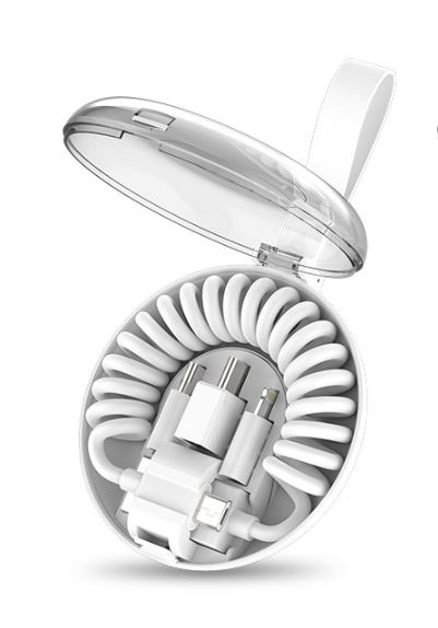 Fast Charging USB-C Coil Cable