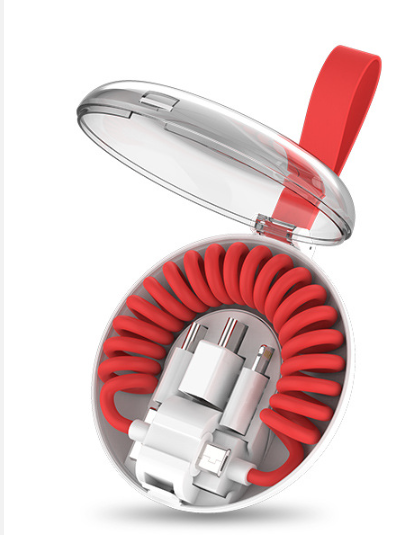 Fast Charging USB-C Coil Cable